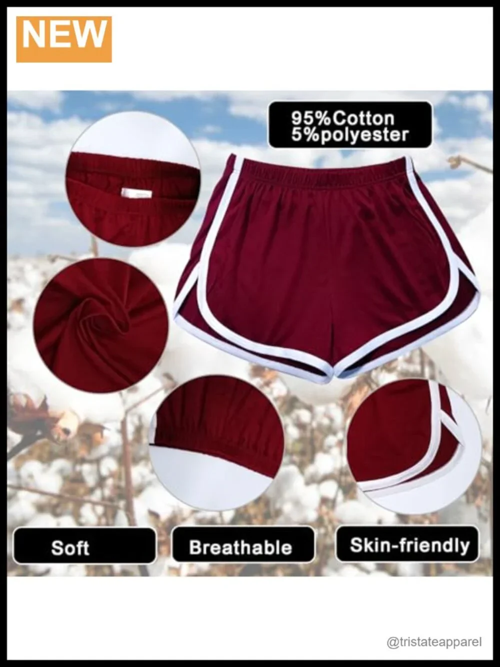 4 Pack Women's Cotton Yoga Dance Shorts Athletic Cycling Hiking Sports Shorts